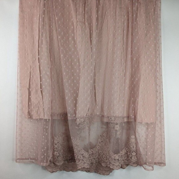 Umgee S Peasant Boho Bohemian Paradise Island Scalloped Lace Maxi Dress - Picture 11 of 12